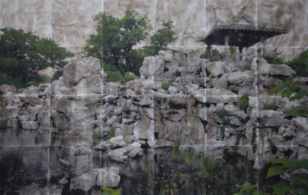 A Breath of Eternity - Stampa fotografica a cera su tela dipinta ad olio 68X 105 cm 2011 (1)